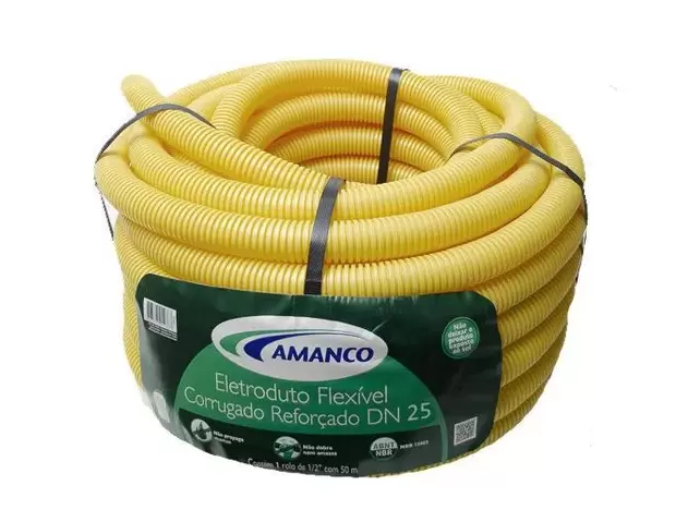 ELETRODUTO CORRUGADO FLEX 25MMX50M AMANCO