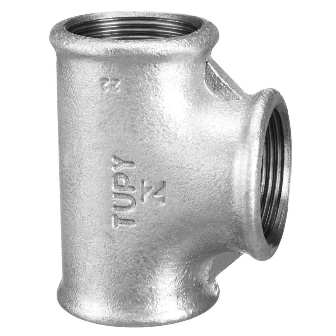 TE REDUÇAO GALVANIZADO BSP 1.1/2X1/2 TUPY