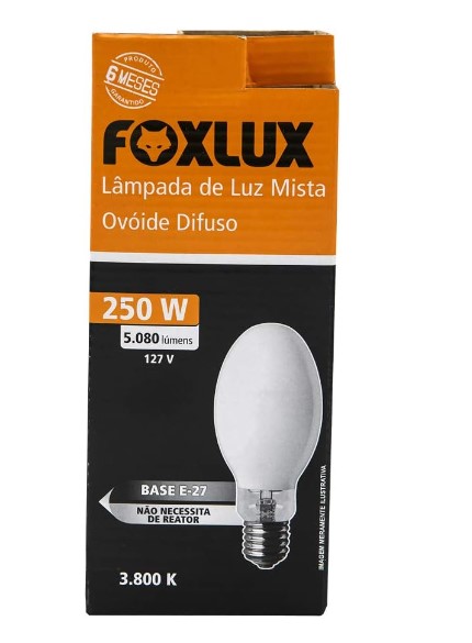 LAMPADA MISTA 250W 127V BOCAL E27 - FOXLUX