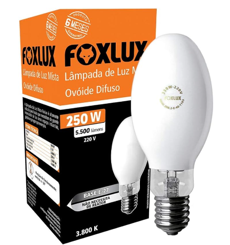 LAMPADA MISTA 250W 220V BOCAL E27 - FOXLUX