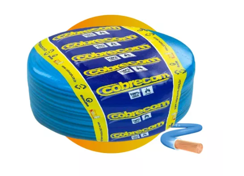 CABO FLEXIVEL 2,5MM ROLO 100MT AZUL - COB...