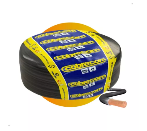 CABO FLEXICOM 2,5MM ROLO 100MT PRETO - CO...