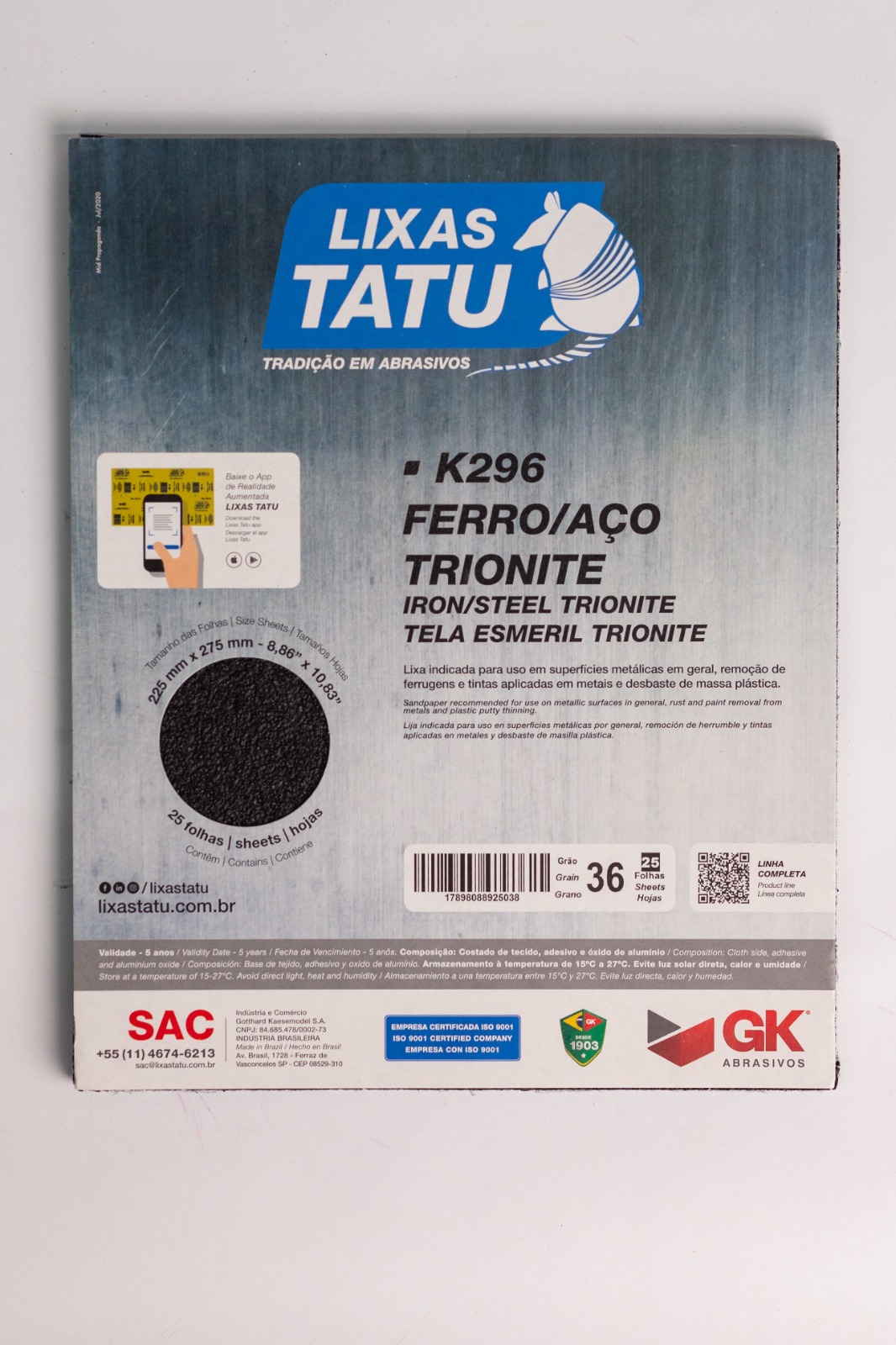 LIXA P/ FERRO 50 GK ABRASIVOS