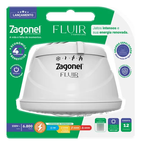 DUCHA FLUIR 4 TEMPERATURA 6800W 220V B Z ...