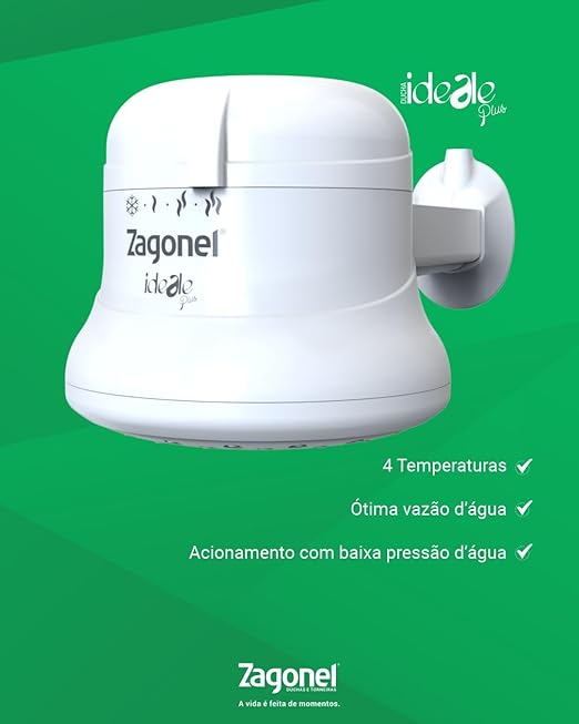 DUCHA IDEALE PLUS 4 TEMPERATURA 6800W C/B...