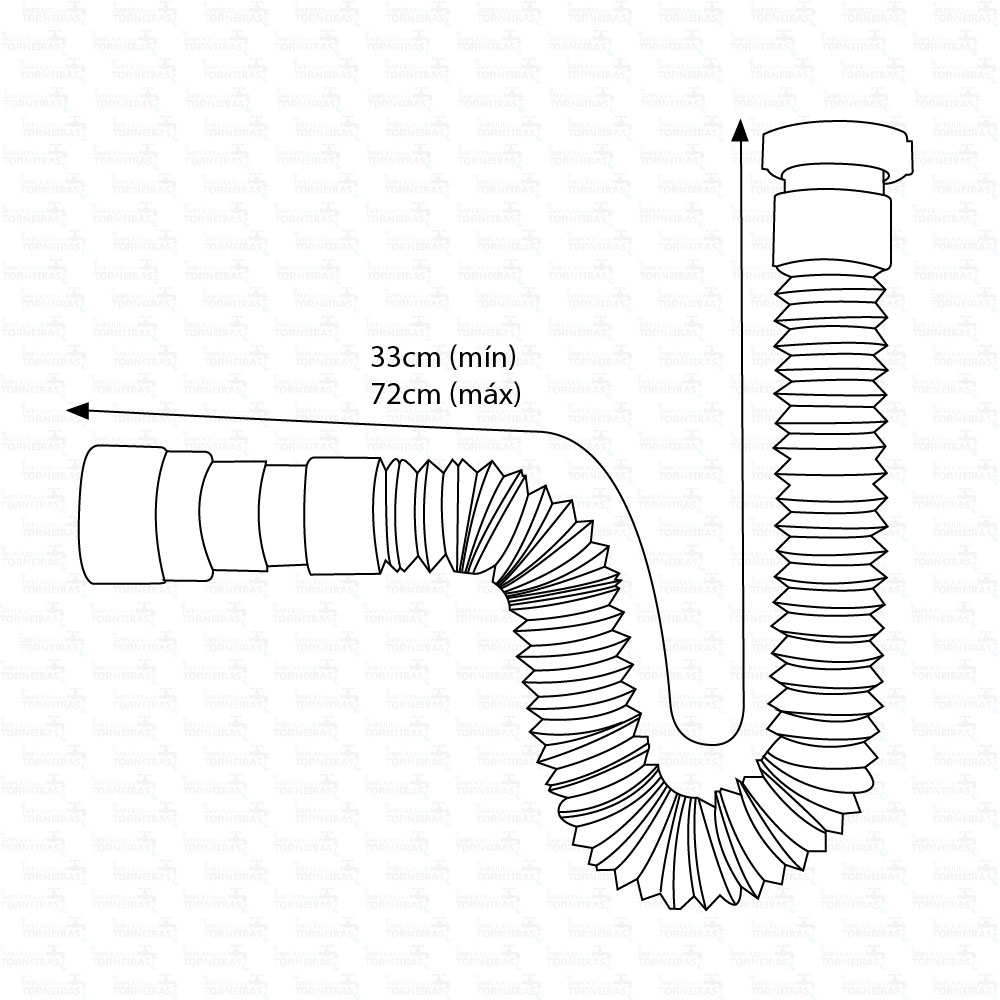 SIFAO FLEXIVEL BRANCO C/ PORCA PLASTICA L...