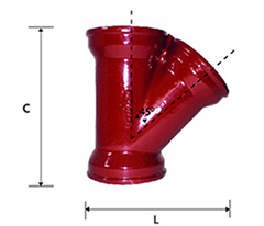 JUNCAO FOFO B/B HL 100X75MM PASQUETTI