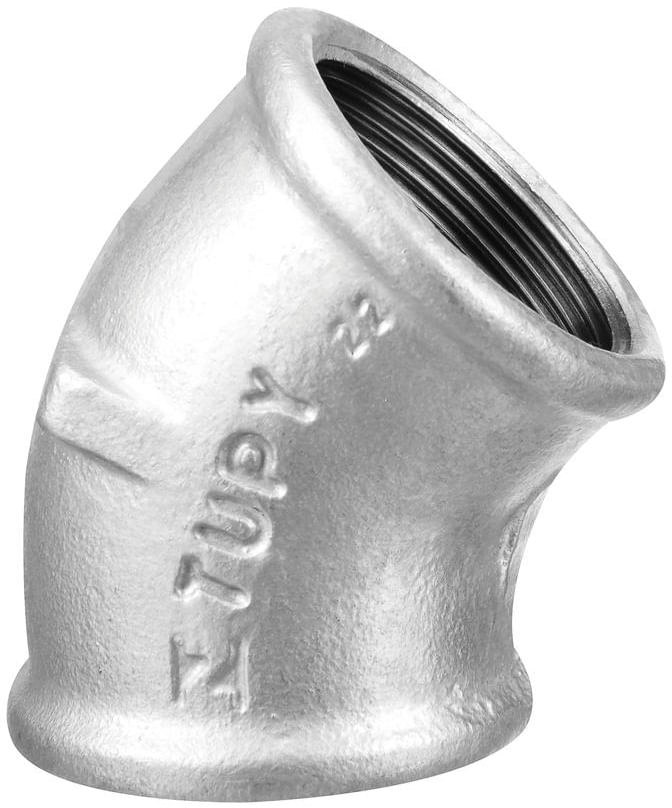 COTOVELO 45 GALVANIZADO BSP 4 TUPY